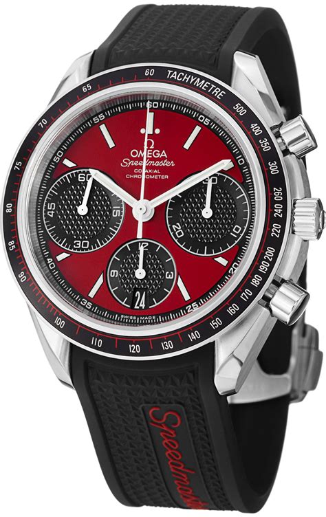 omega speedmaster racing chronograph automatic|omega speedmaster red.